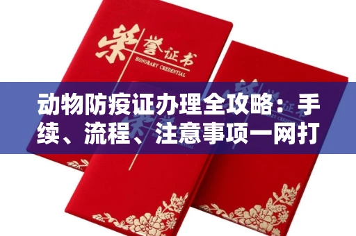 广州动物防疫证办理全攻略:手续、流程、注意事项一网打尽